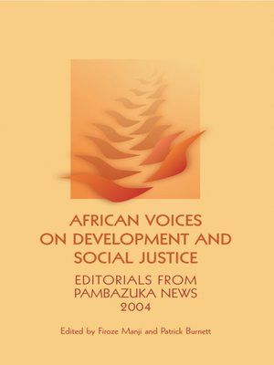 cover image of African Voices on Development and Social Justice